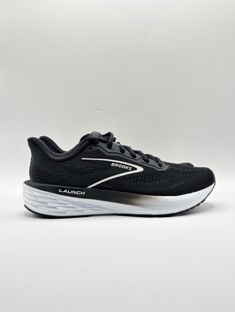 Brooks Launch 12 Black and White Running Shoes